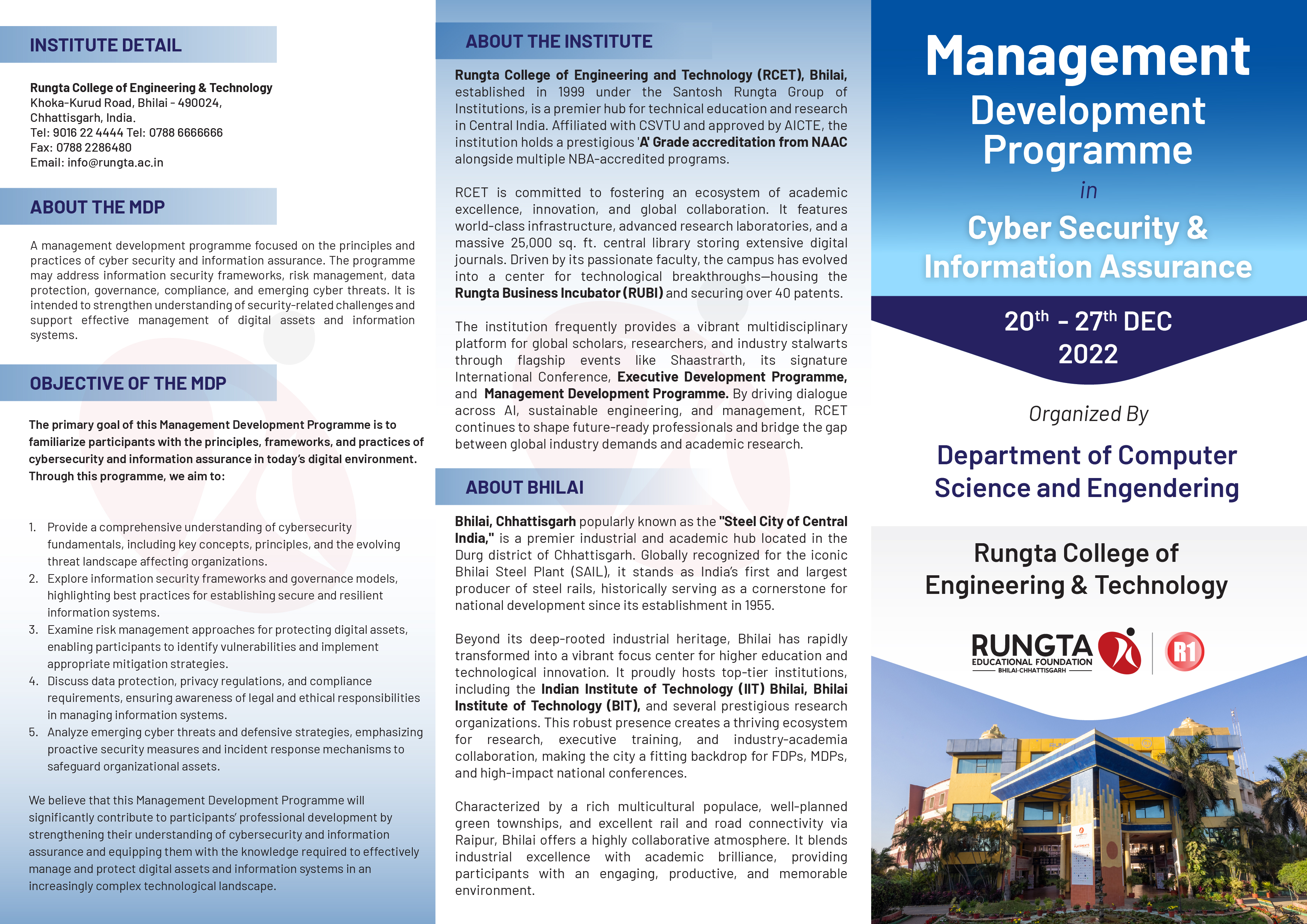 Management Development Program in Cyber Security & Information Assurance